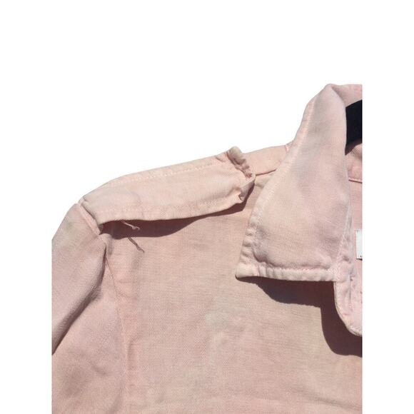 Zara Womens Lightweight Lyocell Jacket Size M Pink Premium Denim Collection NEW - Picture 5 of 9